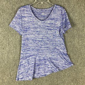 A.N.A Top Women's Large Short Sleeve Polyester Blend A New Approach L